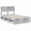 VidaXL vidaXL Bed Frame Concerte Grey 135 x 190 cm Solid Pine Wood 5
