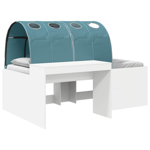 VidaXL vidaXL Bed with Tunnel 4 pcs White and Light Blue Engineered Wood 1