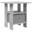 VidaXL vidaXL Bedside Table Concrete Grey 41 x 40 x 45 cm Engineered Wood 5