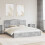 VidaXL vidaXL Storage Bed Concrete Grey 200 x 200 cm Engineered Wood 1