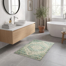 (40x60cm - Ember) BedLooms Kitchen & Bath Mat with Strong Rubber Backing |Soft, Non Slip & Budget Friendly Mats