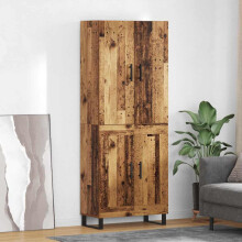 vidaXL Highboard 2 stk. Altholz 69,5 x 34 x 180 cm