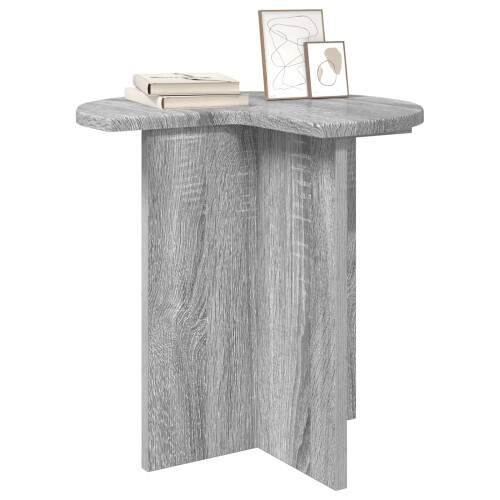 VidaXL vidaXL Side Table Grey Sonoma Ø 39 x 38 cm Engineered Wood 1