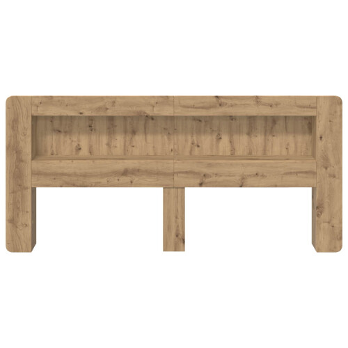 VidaXL vidaXL Headboard Cabinet with Storage Artisan Oak Engineered Wood 1