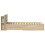 VidaXL vidaXL Bed Frame with Storage Sonoma Oak 75 x 190 cm Engineered Wood 4
