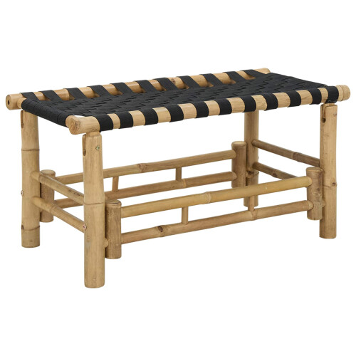 VidaXL vidaXL Garden Bench 80 x 38 x 40 cm Bamboo Natural Rectangular 1