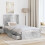 VidaXL vidaXL Storage Bed Concrete Grey 90 x 190 cm Engineered Wood 3