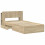 VidaXL vidaXL Bed Frame with Storage Sonoma Oak 75 x 190 cm Engineered Wood 3