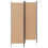 VidaXL vidaXL 4-Panel Room Divider Beige 200 x 180 cm Fabric 2