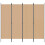 VidaXL vidaXL 4-Panel Room Divider Beige 200 x 180 cm Fabric 3