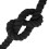 VidaXL vidaXL Rope Black 4 x 4 x 1000 cm Cotton 3
