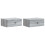 VidaXL vidaXL Wall-Mounted Bedside Cabinet 2 pcs Grey Sonoma Engineered Wood 1