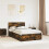 VidaXL vidaXL Bed Frame Smoked Oak 120 x 200 cm Engineered Wood 1