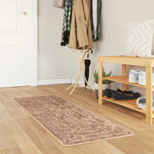vidaXL Rug Runner MARSA Yellow 50 x 150 cm Polyester and PVC