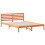 VidaXL vidaXL Bed Frame with Headboard Wax Brown 160 x 220 cm Solid Pine Wood 4