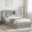 VidaXL vidaXL Bed Frame with Storage Grey Sonoma 90 x 190 cm Engineered Wood 1