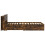 VidaXL vidaXL Bed Frame with Storage Smoked Oak 100 x 200 cm Engineered Wood 4