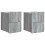 VidaXL vidaXL Wall-Mounted Bedside Cabinet 2 pcs Grey Sonoma Engineered Wood 1