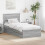 VidaXL vidaXL Bed Frame Grey Sonoma 75 x 190 cm Engineered Wood 1