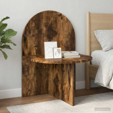 vidaXL Bedside Table Smoked Oak 48 x 49 x 65 cm Engineered Wood