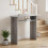 VidaXL vidaXL Console Table Grey Sonoma 100 x 39.5 x 75 cm Engineered Wood 1