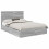 VidaXL vidaXL Storage Bed Grey Sonoma 140 x 200 cm Engineered Wood 2