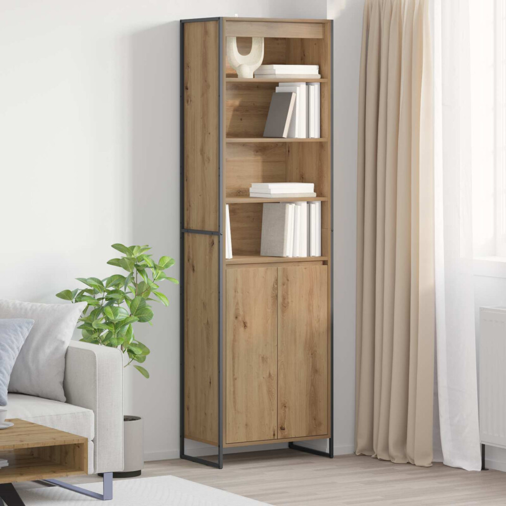 Vidaxl Tall Cabinets Artisian Oak 60 X 36 X 200 Cm Engineered Wood