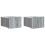 VidaXL vidaXL Wall-Mounted Bedside Cabinet 2 pcs Grey Sonoma Engineered Wood 1