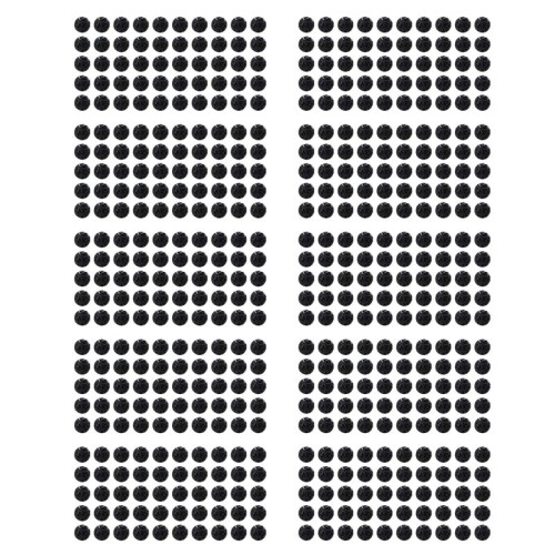 500 Pcs 18mm Diameter Black Bio Balls for Aquarium Pond Filter