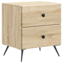 vidaXL Bedside Cabinet Sonoma Oak 43 x 34.5 x 47.5 cm Engineered Wood