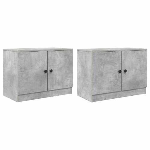 VidaXL vidaXL Storage Cabinet for Loft Bed 2 pcs Concrete Grey 1
