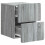 VidaXL vidaXL Wall-Mounted Bedside Cabinet 2 pcs Grey Sonoma Engineered Wood 5