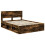 VidaXL vidaXL Bed Frame Smoked Oak 140 x 190 cm Engineered wood 4