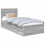 VidaXL vidaXL Bed Frame Grey Sonoma 75 x 190 cm Engineered Wood 4