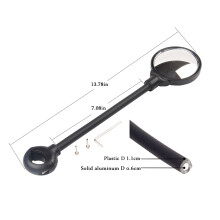 Bike Mirror,Adjustable Rotatable Bicycle Handlebars Mirrors,Convex Bicycle Rearview Mirror,for Electric Bike MTB