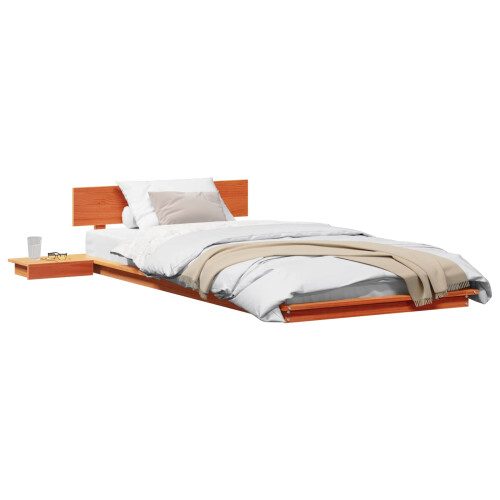 VidaXL vidaXL Bed Frame Brown 100 x 200 cm Wood 2