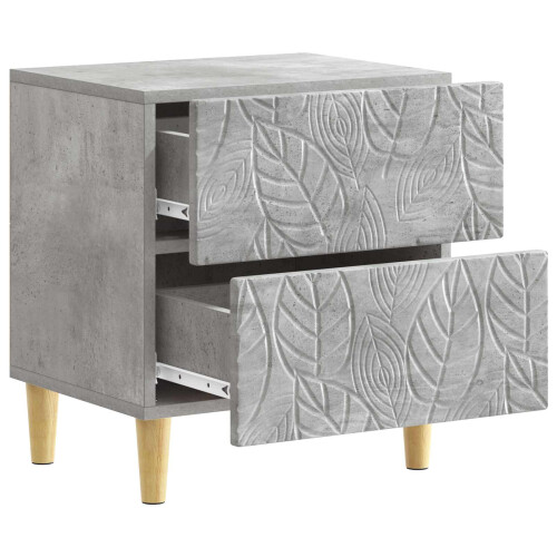 VidaXL vidaXL Bedside Table 2 pcs Concrete Grey 43 x 34.5 x 48 cm 2