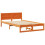 VidaXL vidaXL Bed Frame with Headboard Wax Brown 140 x 190 cm Solid Pine Wood 4