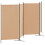 VidaXL vidaXL 4-Panel Room Divider Beige 346 x 180 cm Fabric 2
