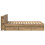VidaXL vidaXL Bed Frame with Storage Artisan Oak 120 x 190 cm Engineered Wood 3