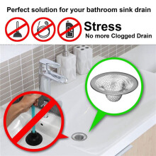36 Pack - 2.125Inch Top / 1Inch Basket - Mesh Sink Drain Strainer Hair Catcher for Bathroom Sink, Utility, Slop, Laundry