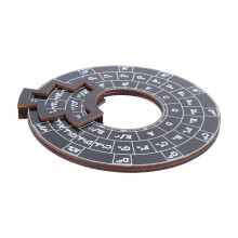 2X Cirkel van Kwintenwiel Gitaarakkoordwiel Houten Melodietool Muzikaal Akkoordwiel voor Muzikanten Gitaaraccessoires