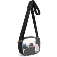 Clear Bag Stadium Approved, Clear Crossbody Bag with Removable and Adjustable Strap for Concert Event