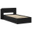VidaXL vidaXL Bed Frame with Storage Black 75 x 190 cm Engineered Wood 3