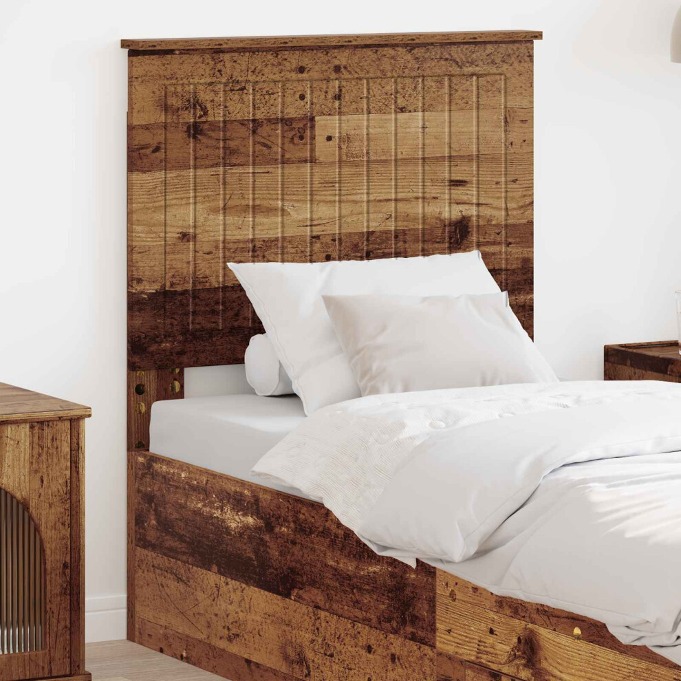 Vidaxl Headboard With Headboard Old Wood 75 Cm Engineered Wood