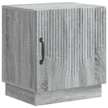 vidaXL Bedside Table Grey Sonoma 43 x 34.5 x 47 cm Engineered Wood