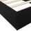 VidaXL vidaXL Floor Bed Frame Black Oak 80 x 200 cm Engineered Wood 4
