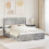 VidaXL vidaXL Bed Frame with Storage and Headboard Concrete Grey 1