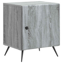 vidaXL Bedside Cabinet Grey Sonoma 43 x 34.5 x 50 cm Engineered Wood