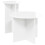 VidaXL vidaXL Side Table Set 2 pcs High Gloss White Engineered Wood 3